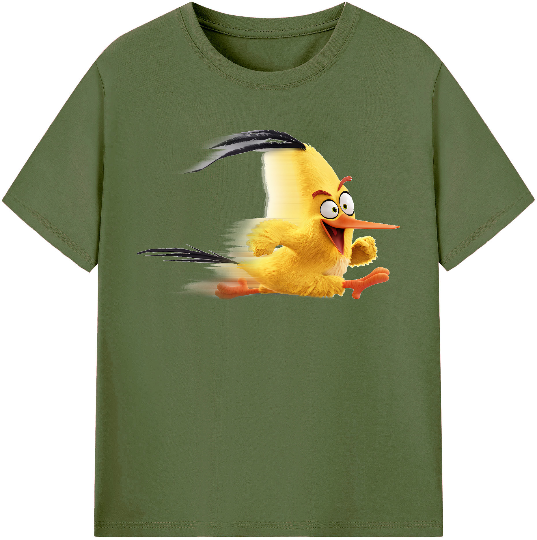 （画像用） Angry Birds アングリーバード 綿100％半袖Tシャツ（フロントプリント）